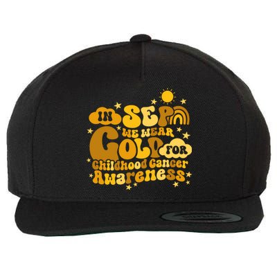 In September We Wear Gold  Childhood Cancer Awareness Wool Snapback Cap