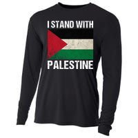 I Stand With Palestine For Their Freedom Us Palestine Flag Cooling Performance Long Sleeve Crew