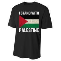 I Stand With Palestine For Their Freedom Us Palestine Flag Performance Sprint T-Shirt