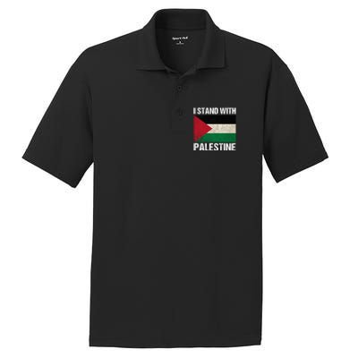 I Stand With Palestine For Their Freedom Us Palestine Flag PosiCharge RacerMesh Polo