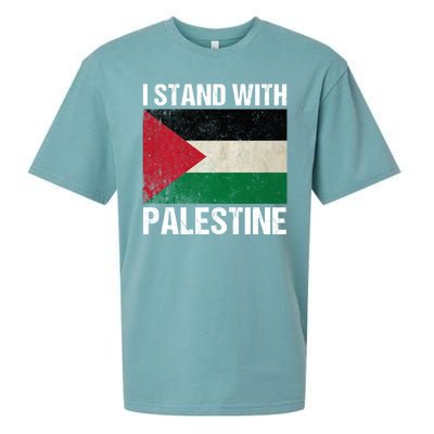 I Stand With Palestine For Their Freedom Us Palestine Flag Sueded Cloud Jersey T-Shirt