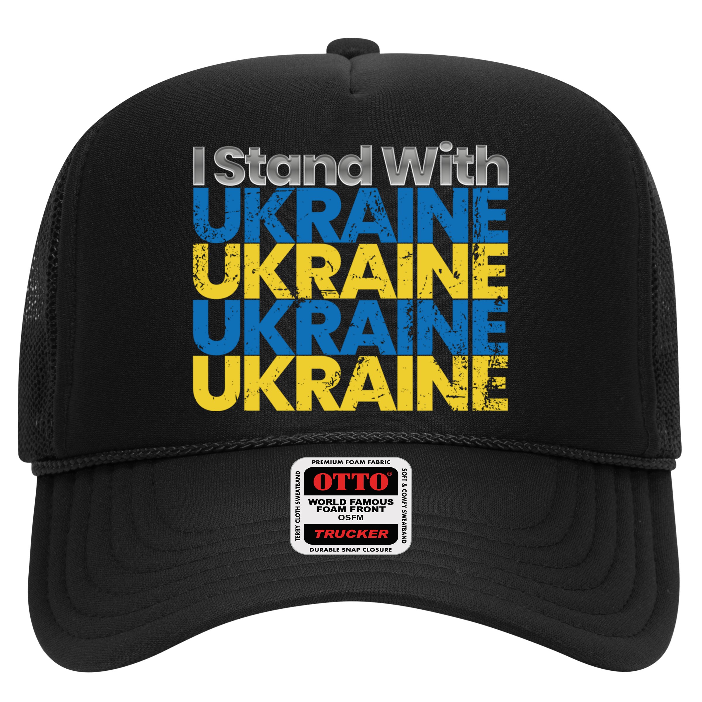 I Stand With Ukraine Ukrainian Flag Ukrainians Gift Hat
