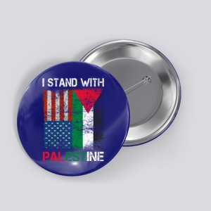 I Stand With Palestine Us Flag Palestinians Fla Button