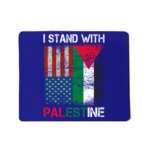 I Stand With Palestine Us Flag Palestinians Fla Mousepad