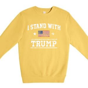 I Stand With Trump Cool Gift Premium Crewneck Sweatshirt