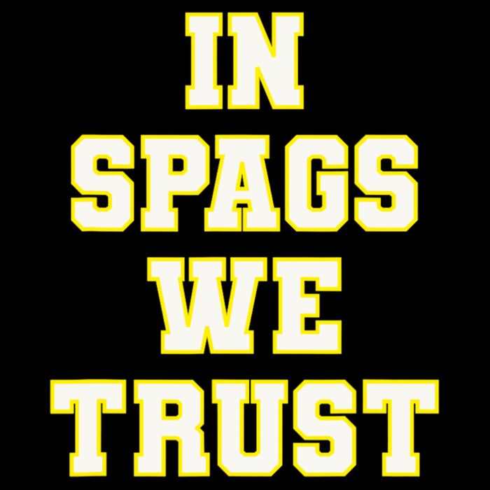 In Spags We Trust Flexfit Unipanel Trucker Cap