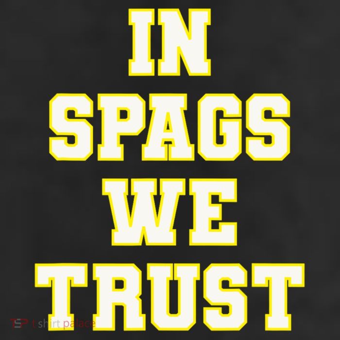 In Spags We Trust 11oz C Handle Ceramic Mug