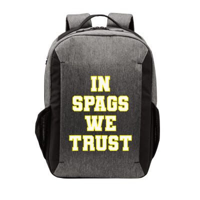 In Spags We Trust Vector Backpack