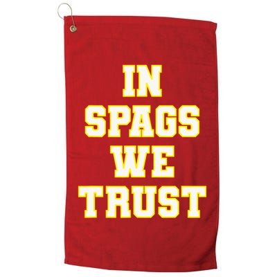In Spags We Trust Golf Towel