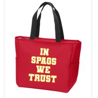 In Spags We Trust Zip Tote Bag