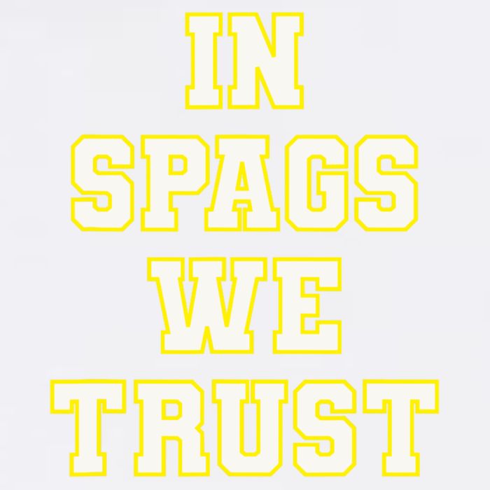 In Spags We Trust Garment-Dyed Sweatshirt