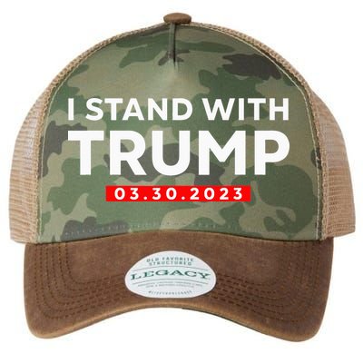 I Stand With Trump Pro Trump Supporter Legacy Tie Dye Trucker Hat
