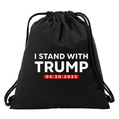 I Stand With Trump Pro Trump Supporter Drawstring Bag
