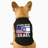 I Stand With Israel Pray For Israel US and Israel Flag Doggie Tank