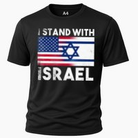 I Stand With Israel Pray For Israel US and Israel Flag Cooling Performance Crew T-Shirt