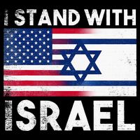 I Stand With Israel Pray For Israel US and Israel Flag Cooling Performance Crew T-Shirt
