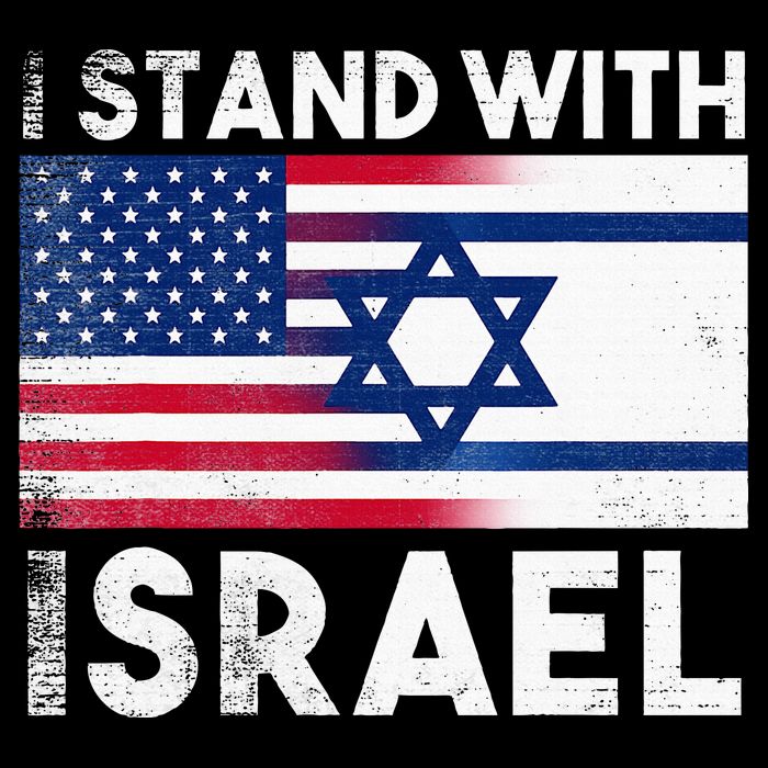 I Stand With Israel Pray For Israel US and Israel Flag Cooling Performance Crew T-Shirt