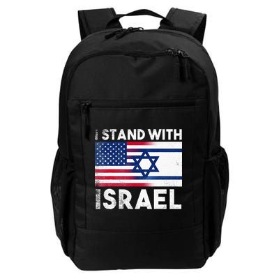 I Stand With Israel Pray For Israel US and Israel Flag Backpack