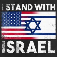 I Stand With Israel Pray For Israel US and Israel Flag Adult Drive Performance Visor