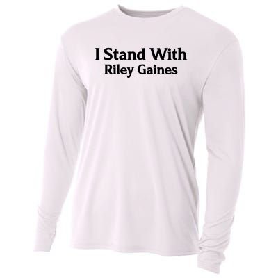 I Stand With Riley Gaines Cooling Performance Long Sleeve Crew