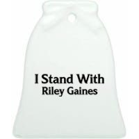 I Stand With Riley Gaines Ceramic Bell Ornament