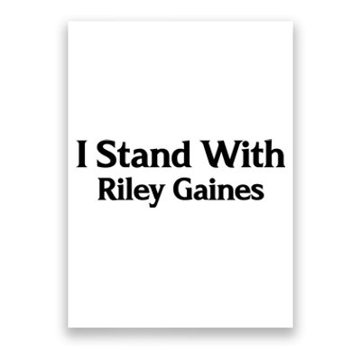 I Stand With Riley Gaines Poster