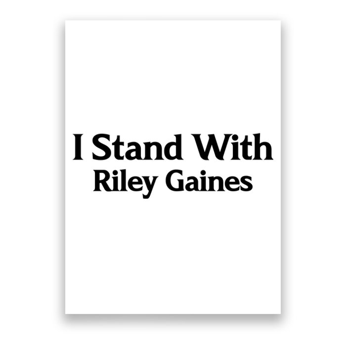 I Stand With Riley Gaines Poster