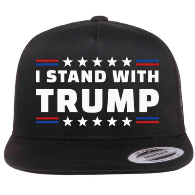 i stand with trump Flatbill Hat