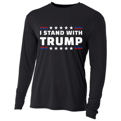 i stand with trump Cooling Performance Long Sleeve Crew