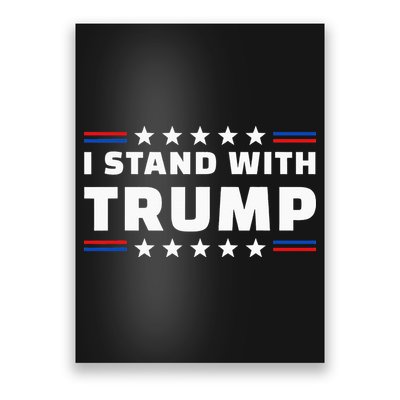 i stand with trump Poster