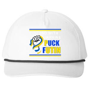 I Stand With Ukraine Puck Futin (Putin) Snapback Five-Panel Rope Hat