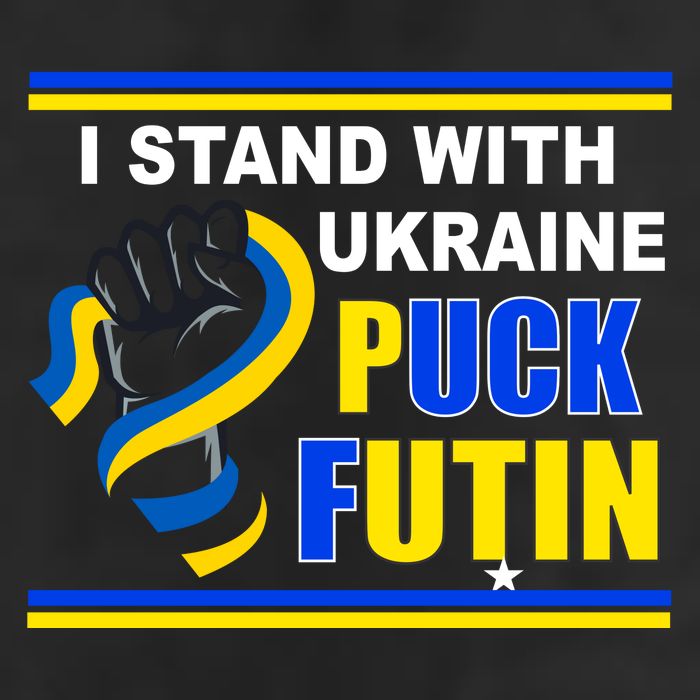I Stand With Ukraine Puck Futin (Putin) 25L Jumbo Tote
