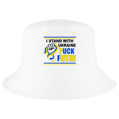 I Stand With Ukraine Puck Futin (Putin) Cool Comfort Performance Bucket Hat