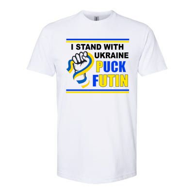 I Stand With Ukraine Puck Futin (Putin) Softstyle® CVC T-Shirt