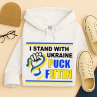 I Stand With Ukraine Puck Futin (Putin) Hoodie