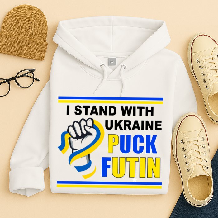 I Stand With Ukraine Puck Futin (Putin) Hoodie