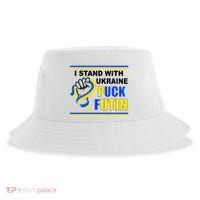 I Stand With Ukraine Puck Futin (Putin) Sustainable Bucket Hat