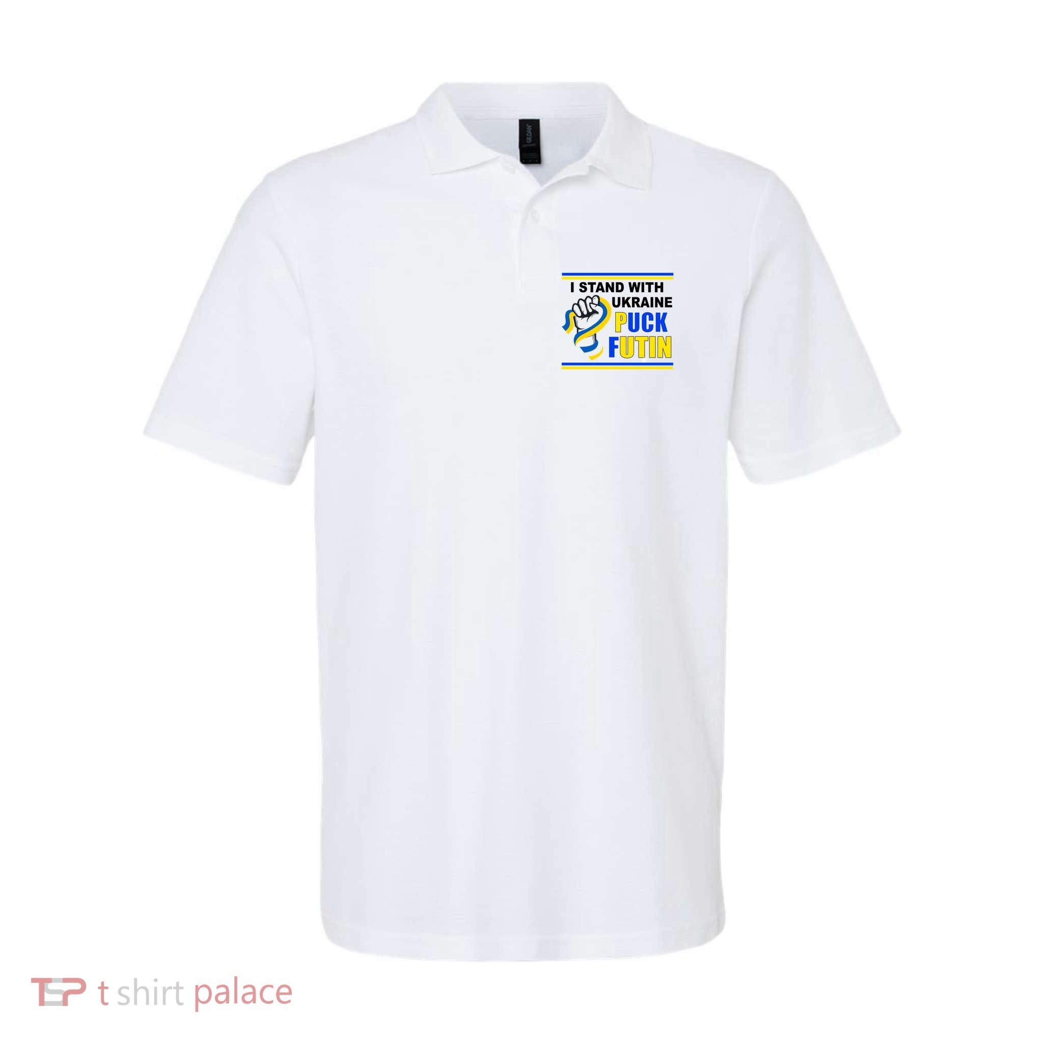 I Stand With Ukraine Puck Futin (Putin) Polo
