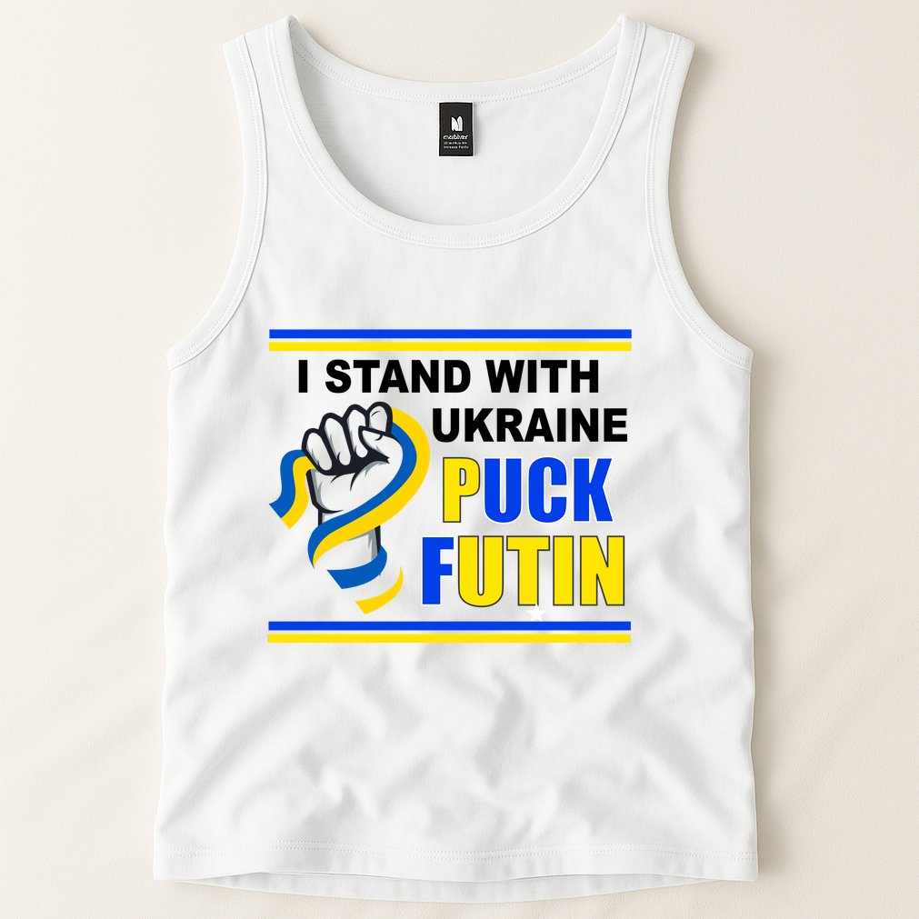 I Stand With Ukraine Puck Futin (Putin) Tank Top