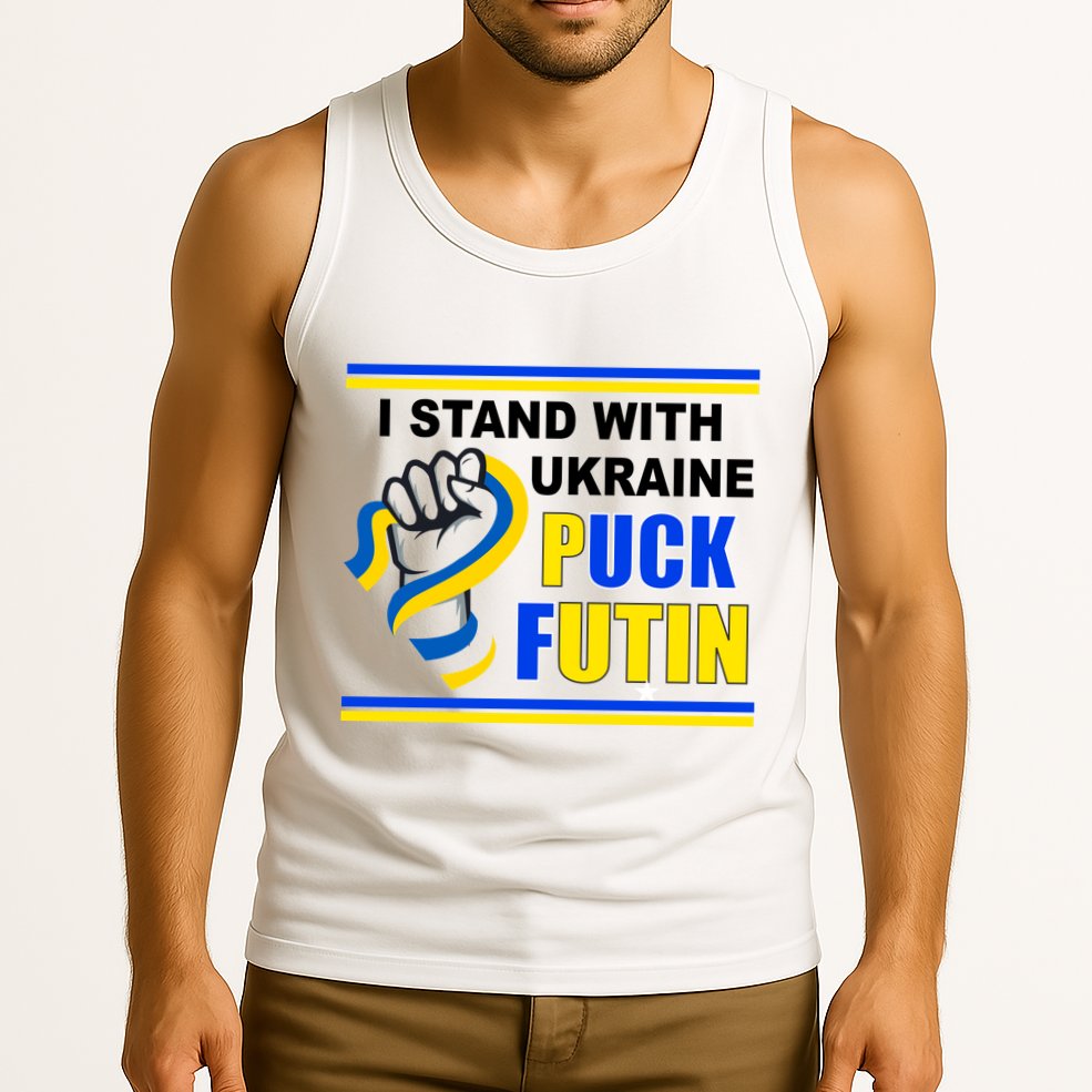 I Stand With Ukraine Puck Futin (Putin) Tank Top