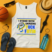 I Stand With Ukraine Puck Futin (Putin) Tank Top