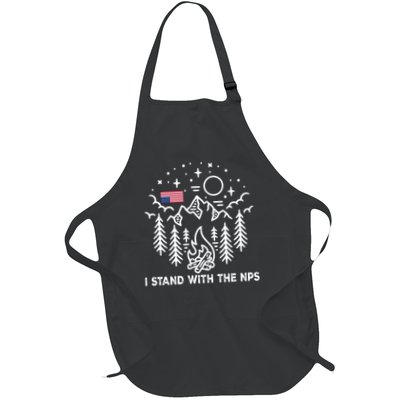I Stand with the NPS National Park Service Full-Length Apron With Pockets