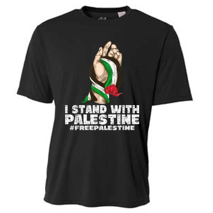 I Stand With Palestine For Their Freedom Free Palestine Cooling Performance Crew T-Shirt