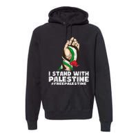 I Stand With Palestine For Their Freedom Free Palestine Premium Hoodie