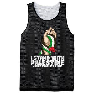 I Stand With Palestine For Their Freedom Free Palestine Mesh Reversible Basketball Jersey Tank