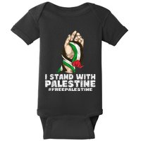 I Stand With Palestine For Their Freedom Free Palestine Baby Bodysuit