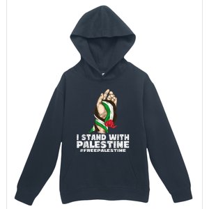 I Stand With Palestine For Their Freedom Free Palestine Urban Pullover Hoodie