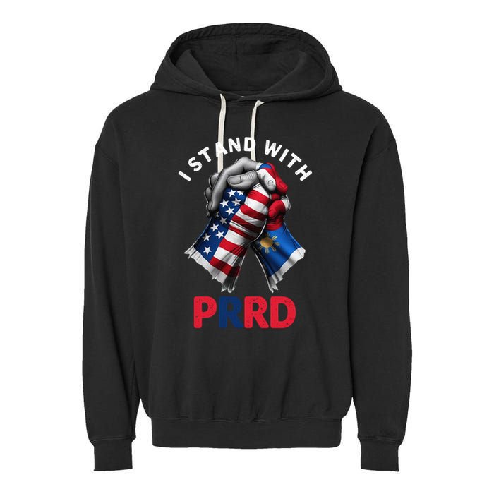 I Stand With PRRD Digong Duterte Philippine DU30 Garment-Dyed Fleece Hoodie