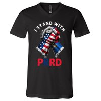 I Stand With PRRD Digong Duterte Philippine DU30 V-Neck T-Shirt