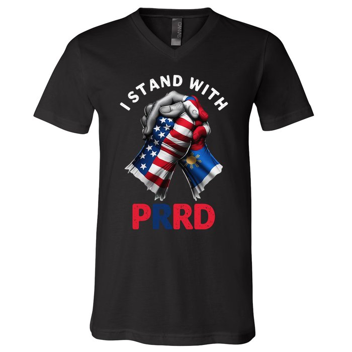 I Stand With PRRD Digong Duterte Philippine DU30 V-Neck T-Shirt